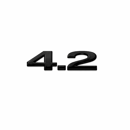 4.2 Siyah Bagaj Yazısı Audi Uyumlu