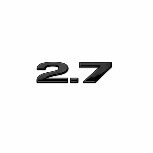 2.7 Siyah Bagaj Yazısı Audi Uyumlu