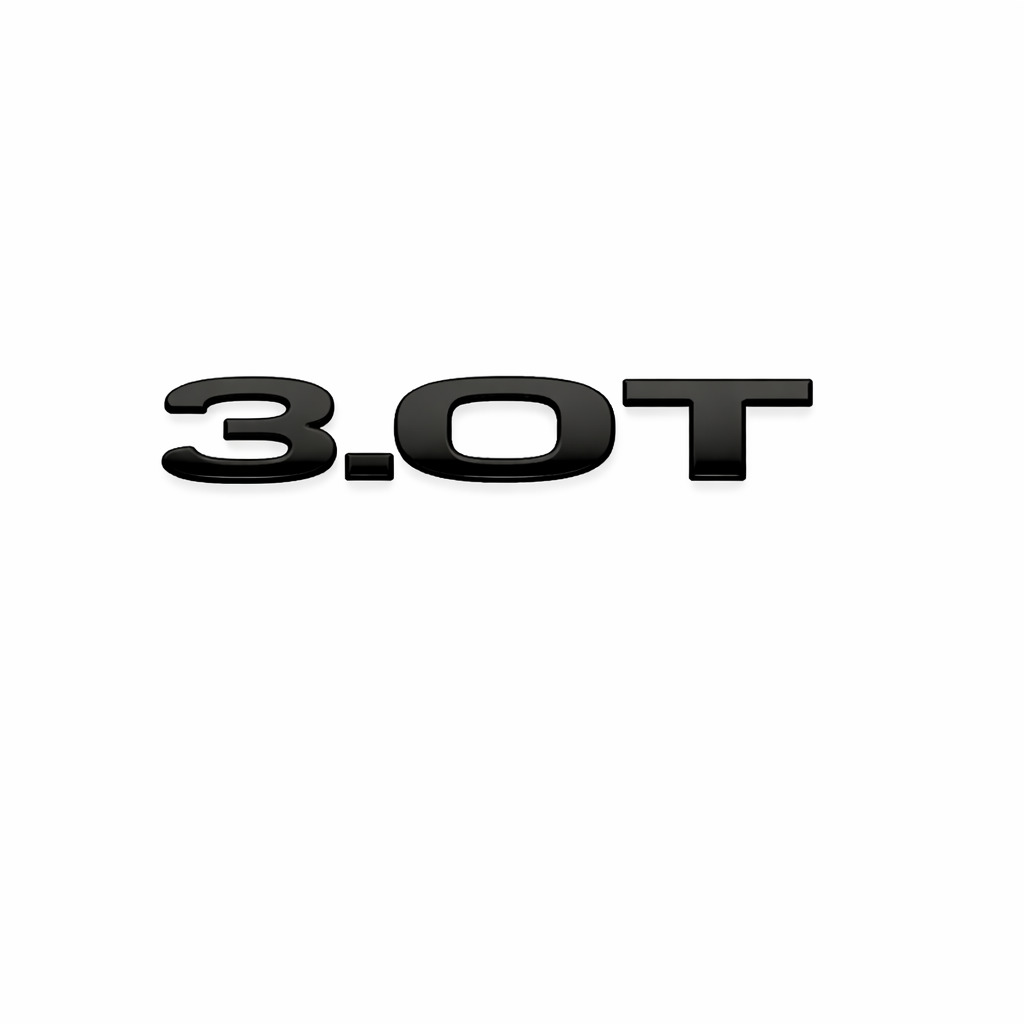 3.0T Siyah Bagaj Yazısı Audi Uyumlu