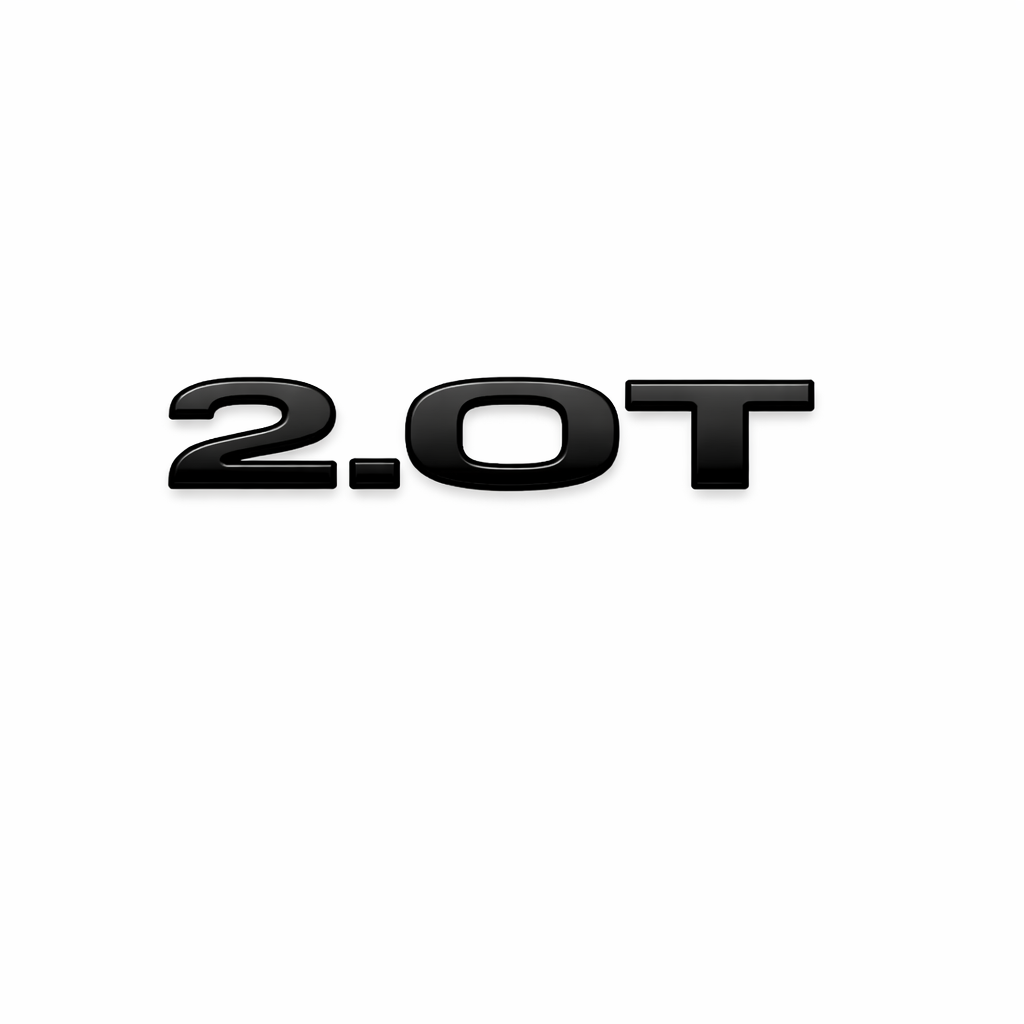 2.0T Siyah Bagaj Yazısı Audi Uyumlu