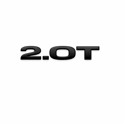 2.0T Siyah Bagaj Yazısı Audi Uyumlu