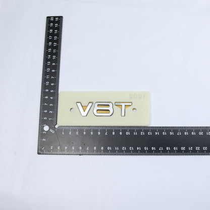 V8T Krom Bagaj Yazısı Audi Uyumlu