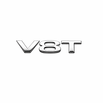 V8T Krom Bagaj Yazısı Audi Uyumlu