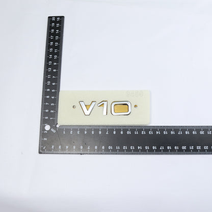 V10 Krom Bagaj Yazısı Audi Uyumlu