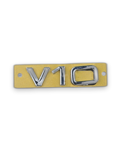 V10 Krom Bagaj Yazısı Audi Uyumlu