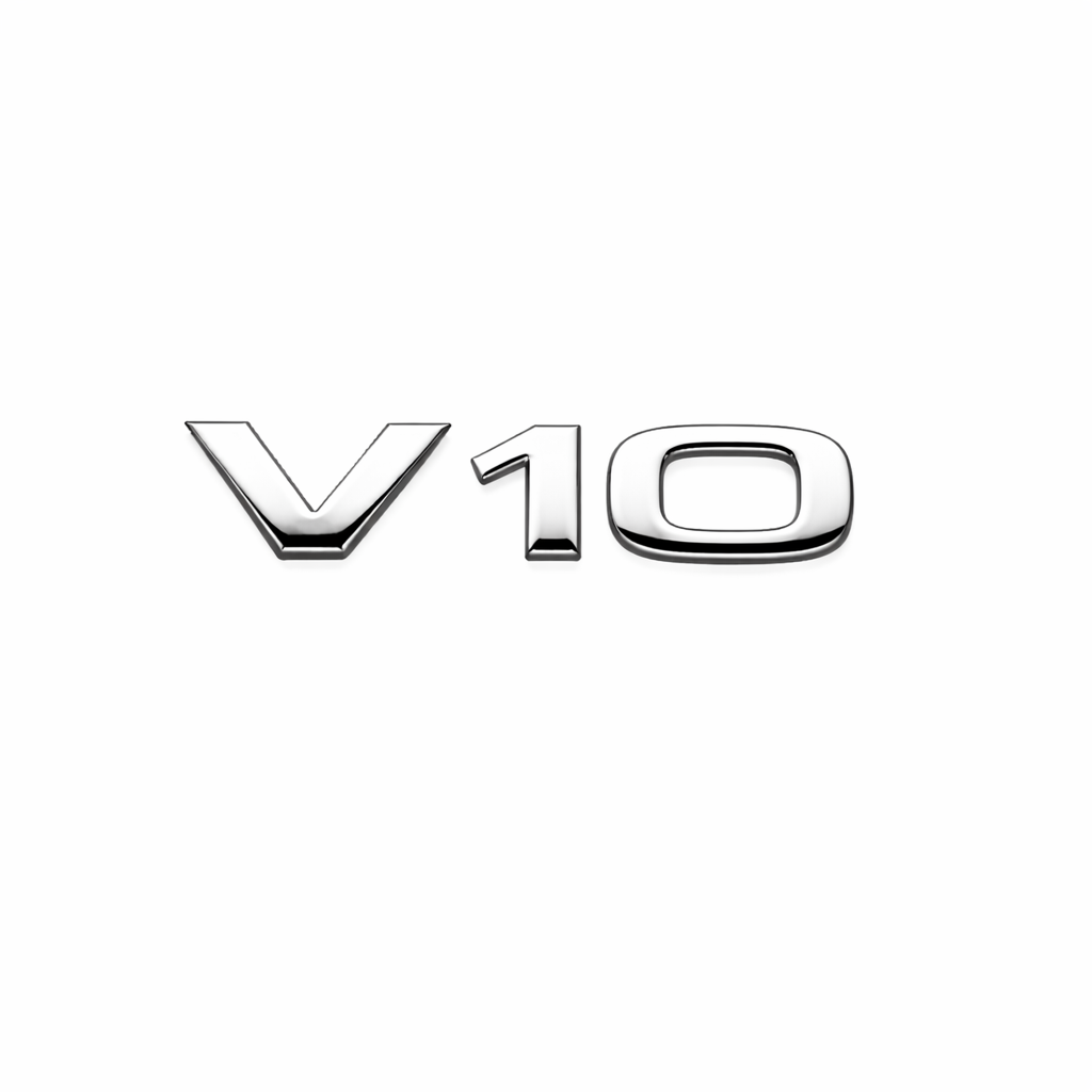 V10 Krom Bagaj Yazısı Audi Uyumlu