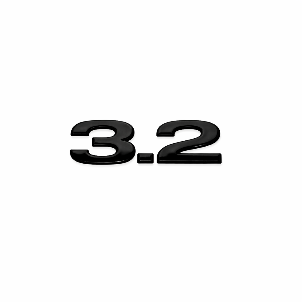 3.2 Siyah Bagaj Yazısı Audi Uyumlu