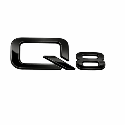 Q8 36-120 mm Siyah Bagaj Yazısı Audi Uyumlu