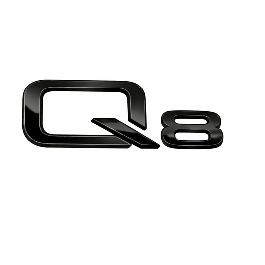 Q8 36-120 mm Siyah Bagaj Yazısı Audi Uyumlu