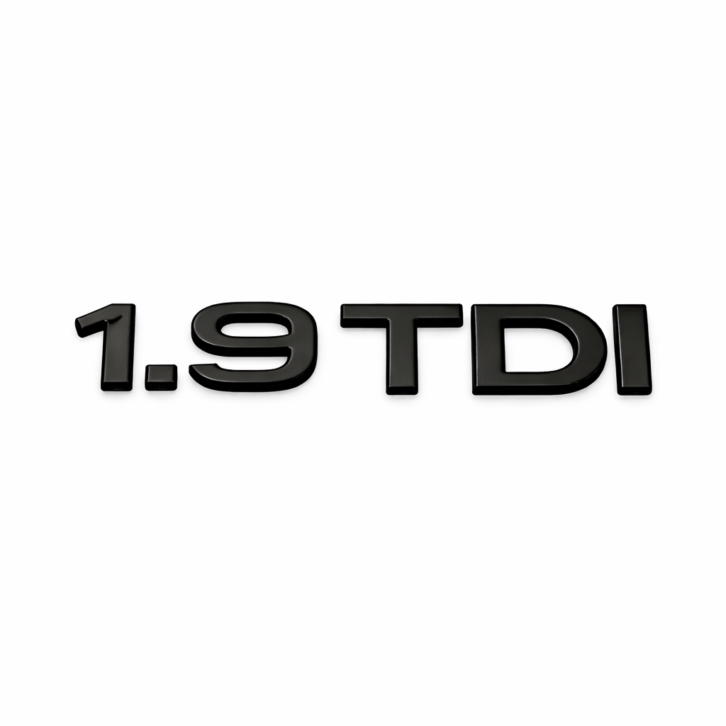 1.9 TDI Siyah Bagaj Yazısı Audi Uyumlu