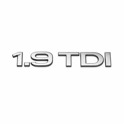 1.9 TDI 135x20 mm Krom Bagaj Yazısı Audi Uyumlu