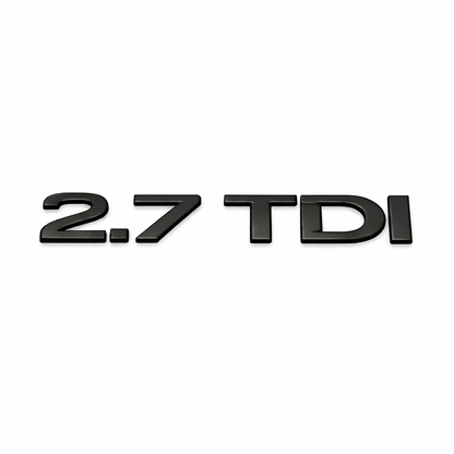 2.7 TDI Siyah Bagaj Yazısı Audi Uyumlu