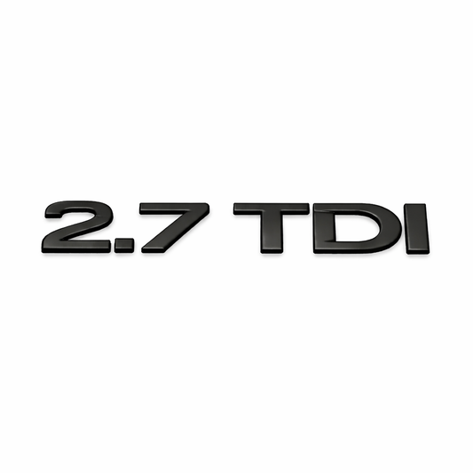 2.7 TDI Siyah Bagaj Yazısı Audi Uyumlu