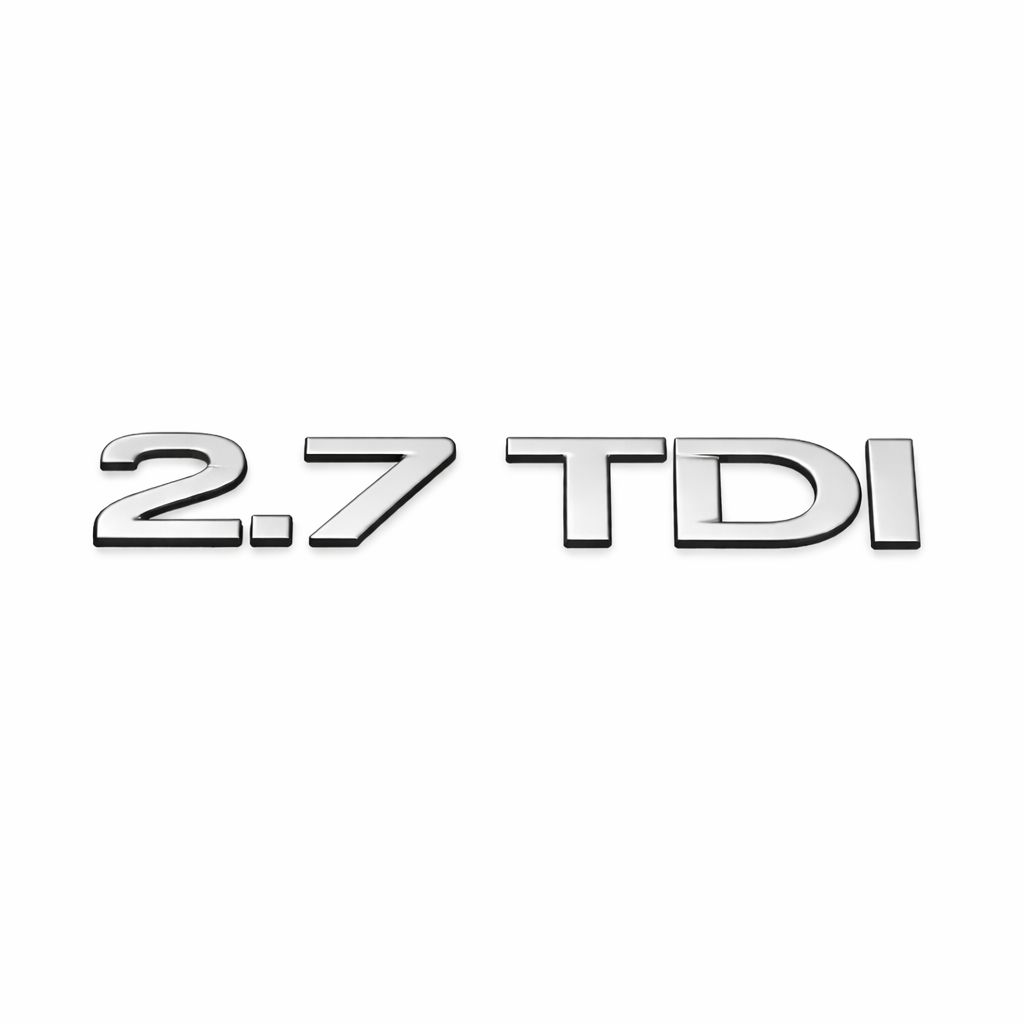2.7 TDI 2.7 TDI yazısı Krom Bagaj Yazısı Audi Uyumlu