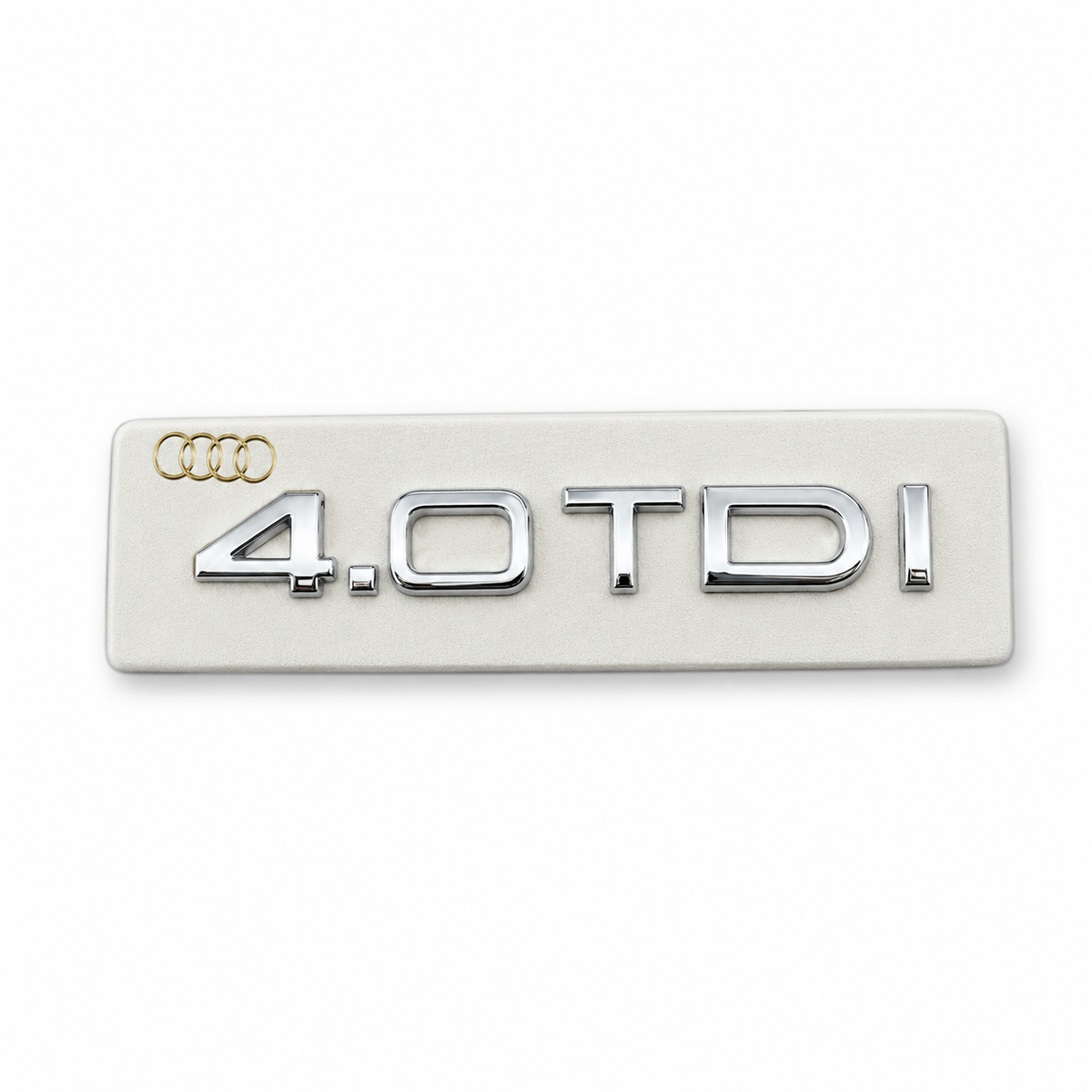 4.0 TDI Audi markalı, krom renkli yazı. Ölçü: 145x20 mm. Krom Bagaj Yazısı Audi Uyumlu