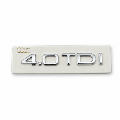 4.0 TDI Audi markalı, krom renkli yazı. Ölçü: 145x20 mm. Krom Bagaj Yazısı Audi Uyumlu