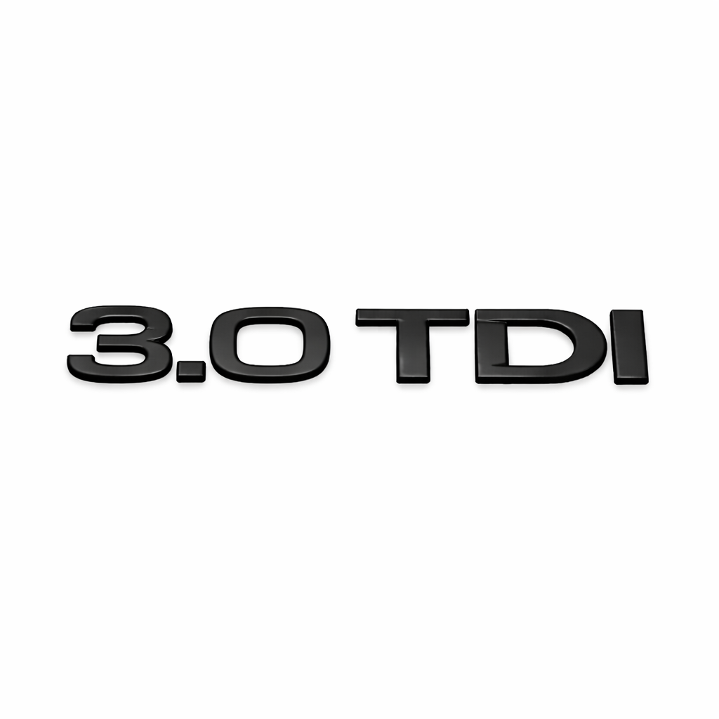 3.0 TDI Siyah Bagaj Yazısı Audi Uyumlu