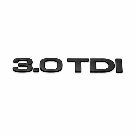 3.0 TDI Siyah Bagaj Yazısı Audi Uyumlu