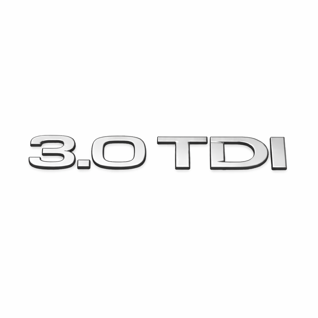 3.0 TDI Krom Bagaj Yazısı Audi Uyumlu