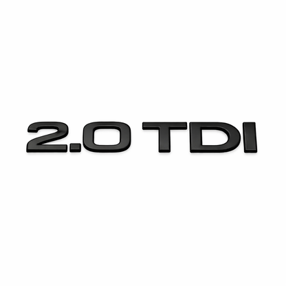 2.0 TDI Siyah Bagaj Yazısı Audi Uyumlu