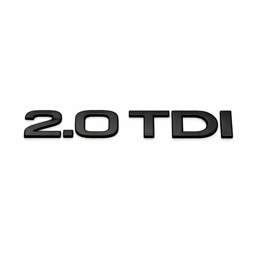 2.0 TDI Siyah Bagaj Yazısı Audi Uyumlu