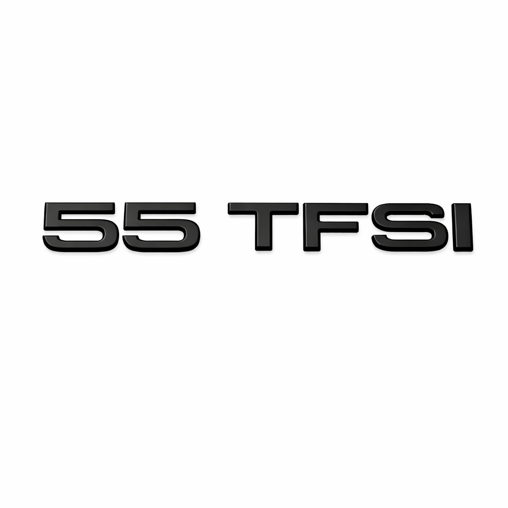 55 TFSI Siyah Bagaj Yazısı Audi Uyumlu