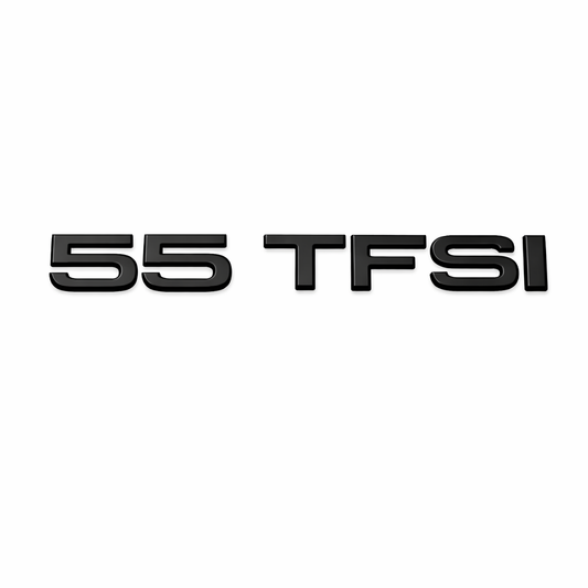 55 TFSI Siyah Bagaj Yazısı Audi Uyumlu