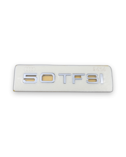 50 TFSI Ölçü: 147x20 mm Krom Bagaj Yazısı Audi Uyumlu