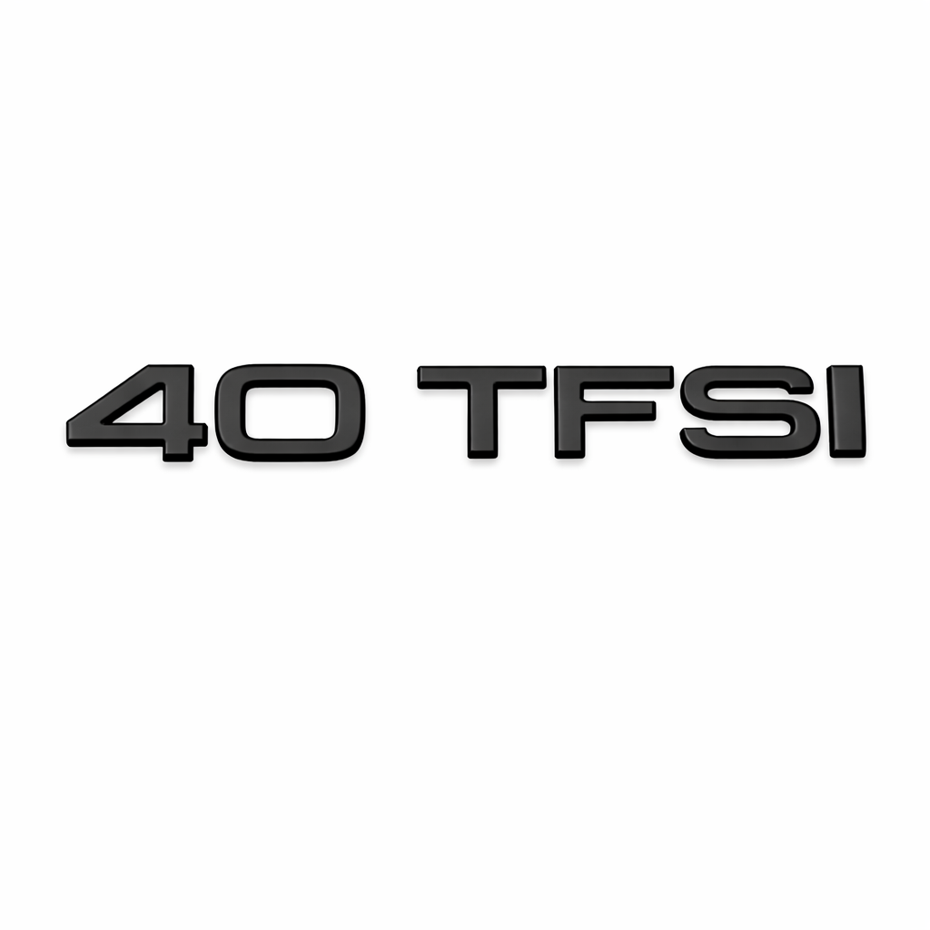 40 TFSI Siyah Bagaj Yazısı Audi Uyumlu