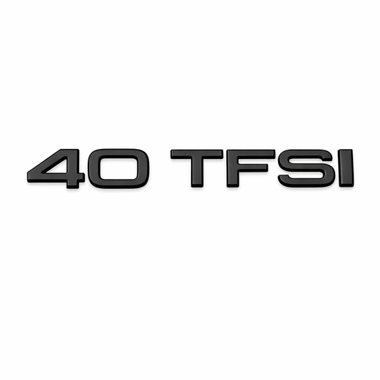 40 TFSI Siyah Bagaj Yazısı Audi Uyumlu