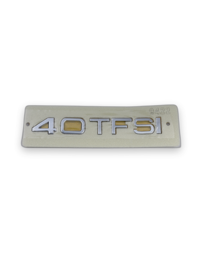 40 TFSI Ölçü: 147x20 mm Krom Bagaj Yazısı Audi Uyumlu