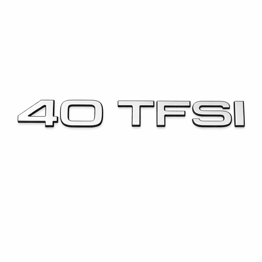 40 TFSI Ölçü: 147x20 mm Krom Bagaj Yazısı Audi Uyumlu