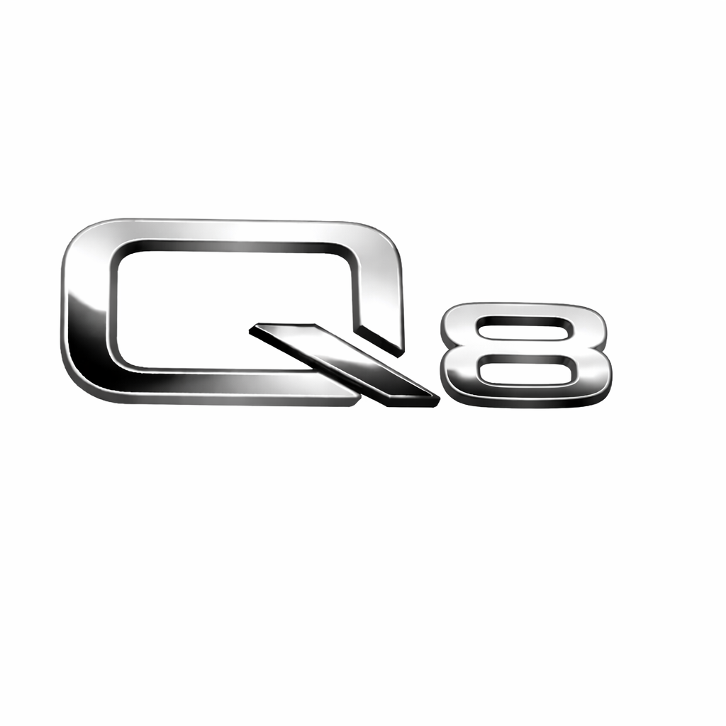 Q8 Krom Bagaj Yazısı Audi Uyumlu