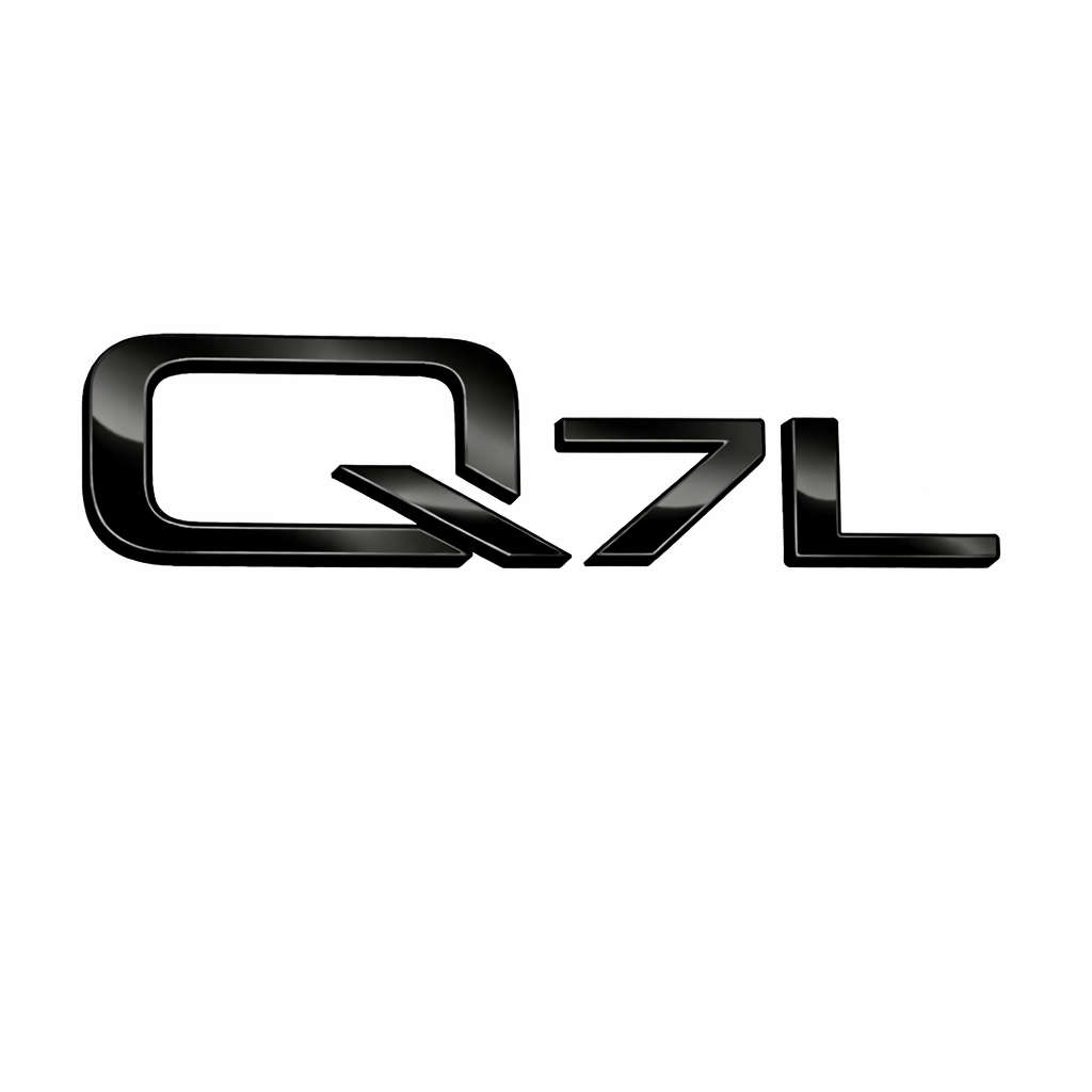 Q7L Siyah Bagaj Yazısı Audi Uyumlu