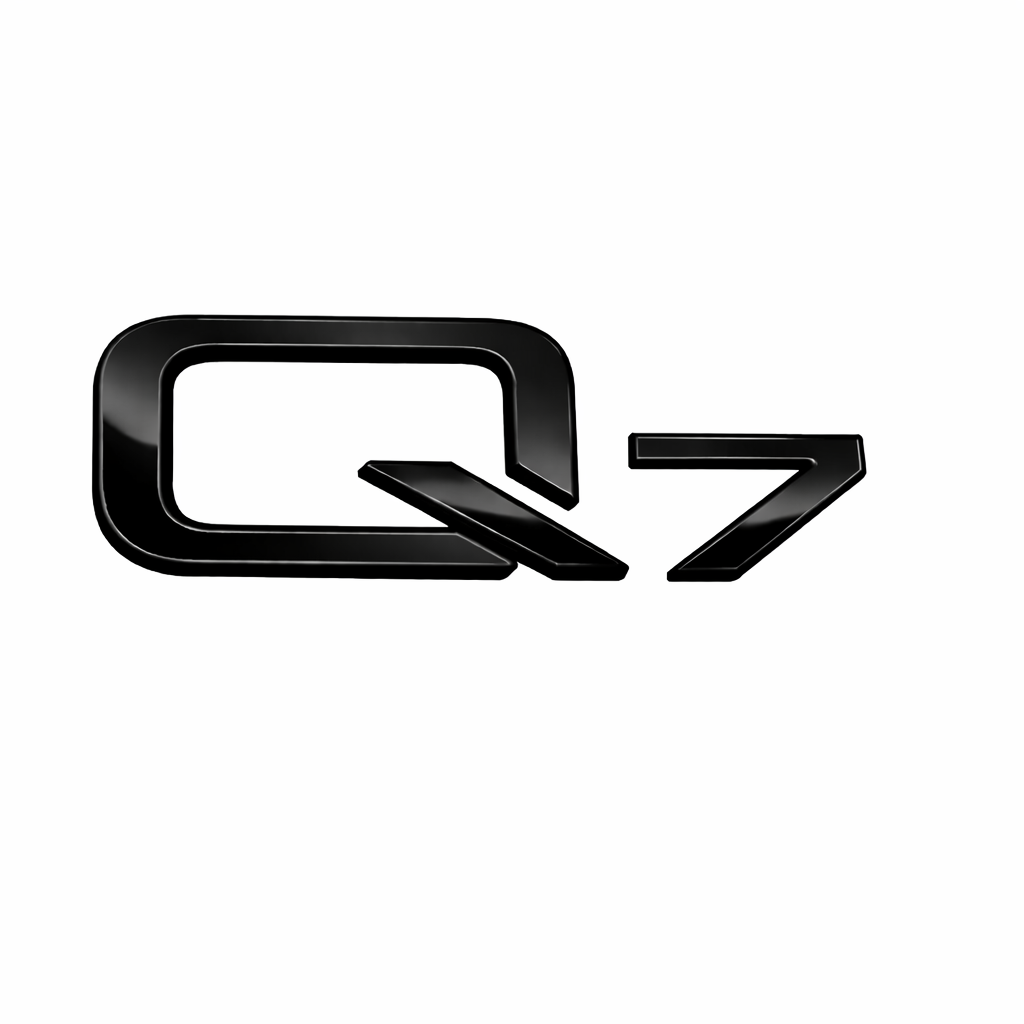 Q7 Siyah Bagaj Yazısı Audi Uyumlu
