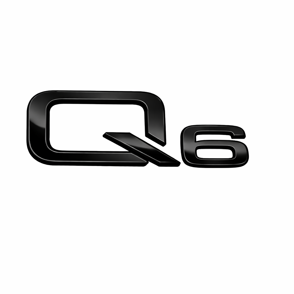 Q6 Ölçü: 110x40 mm Siyah Bagaj Yazısı Audi Uyumlu