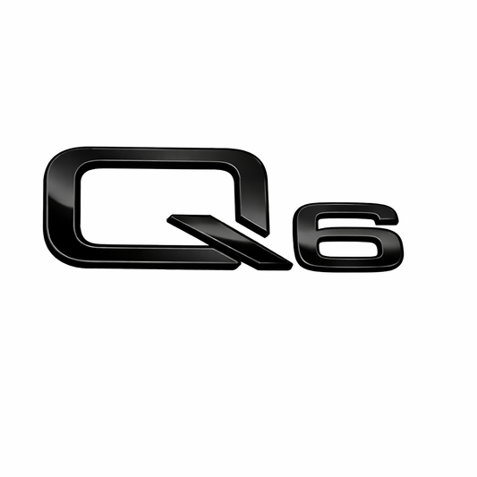 Q6 Ölçü: 110x40 mm Siyah Bagaj Yazısı Audi Uyumlu