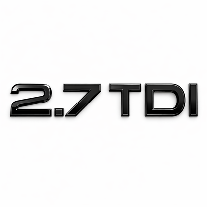 2.7T Siyah Bagaj Yazısı Audi Uyumlu