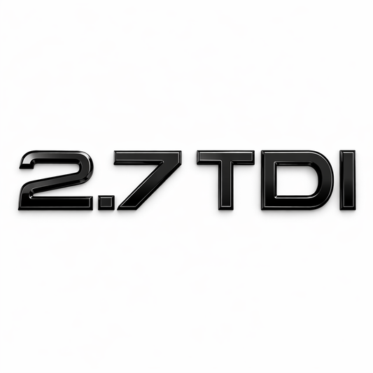 2.7T Siyah Bagaj Yazısı Audi Uyumlu