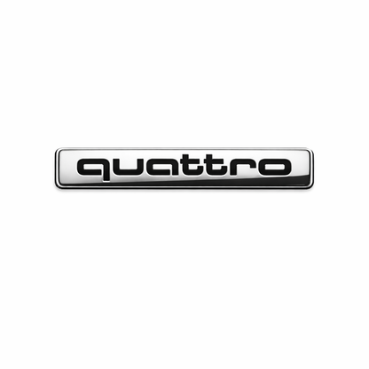 Quattro Siyah Krom Bagaj Yazısı Audi Uyumlu