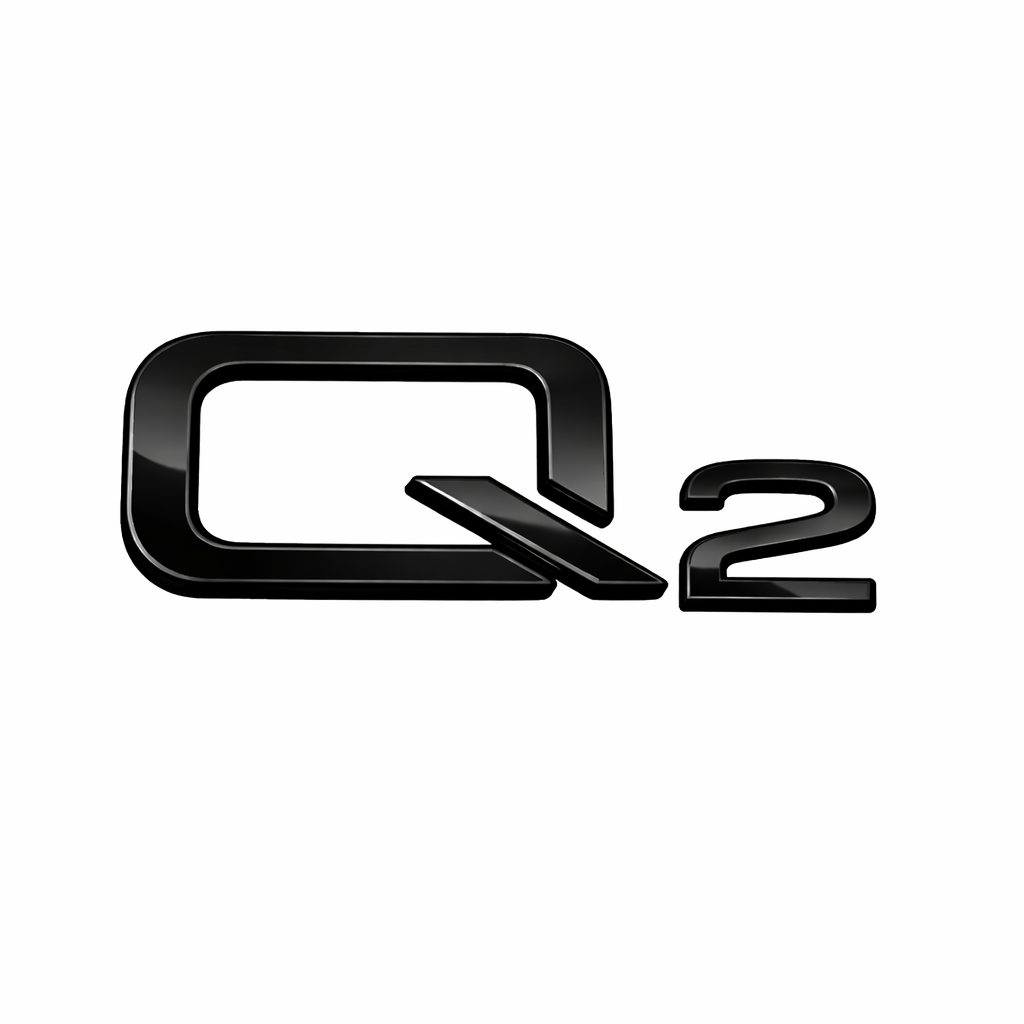 Q2 2014-2020 Siyah Bagaj Yazısı Audi Uyumlu