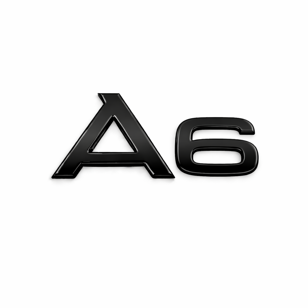 A6 Siyah Bagaj Yazısı Audi Uyumlu