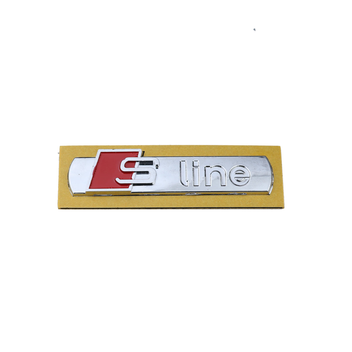 S Line Krom Kırmızı Bagaj Yazısı Audi Uyumlu