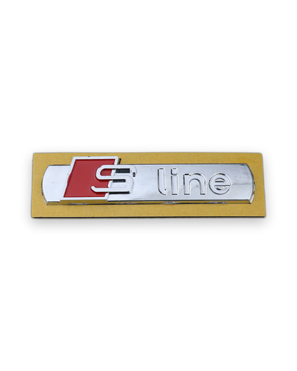 S Line Krom Kırmızı Bagaj Yazısı Audi Uyumlu