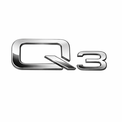 Q3 Krom Bagaj Yazısı Audi Uyumlu