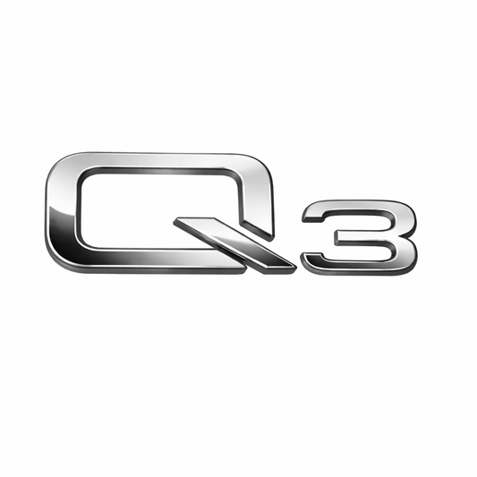 Q3 Krom Bagaj Yazısı Audi Uyumlu