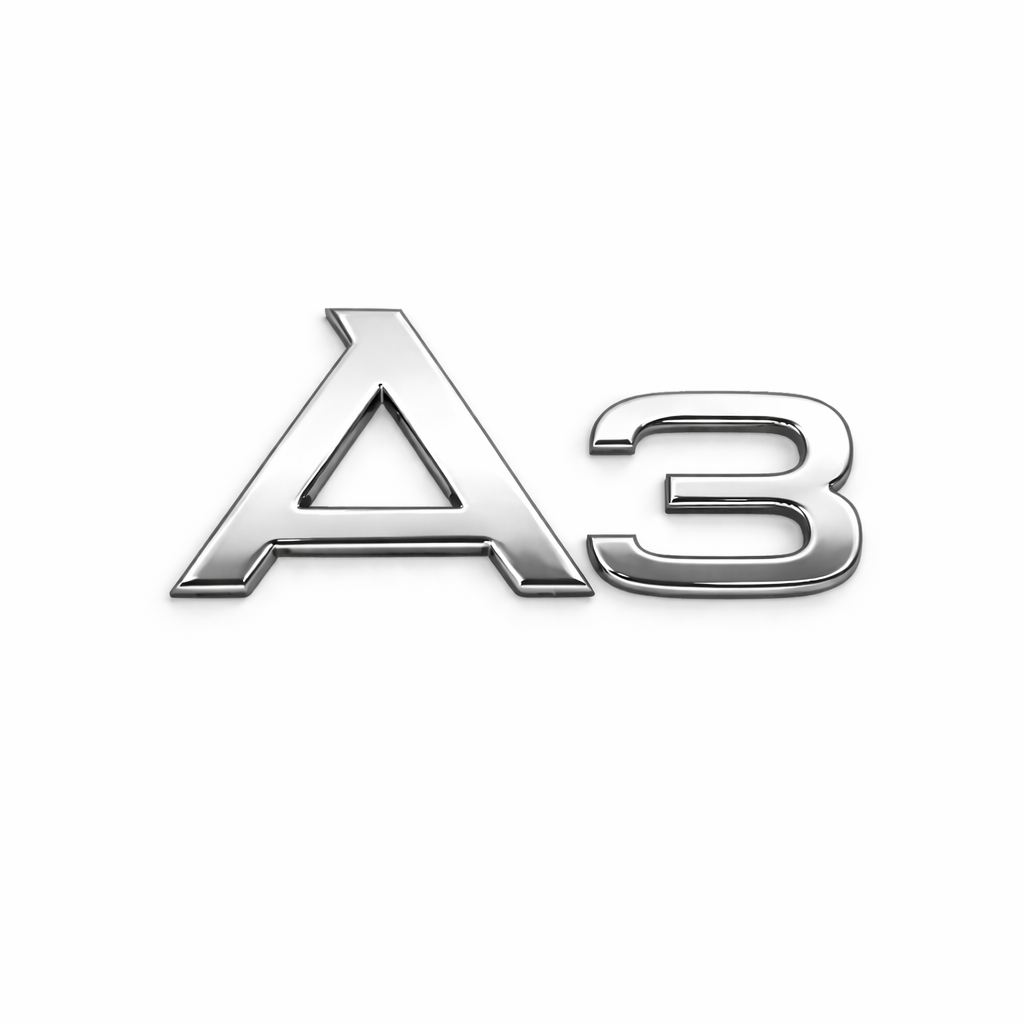 A3 Krom Bagaj Yazısı Audi Uyumlu