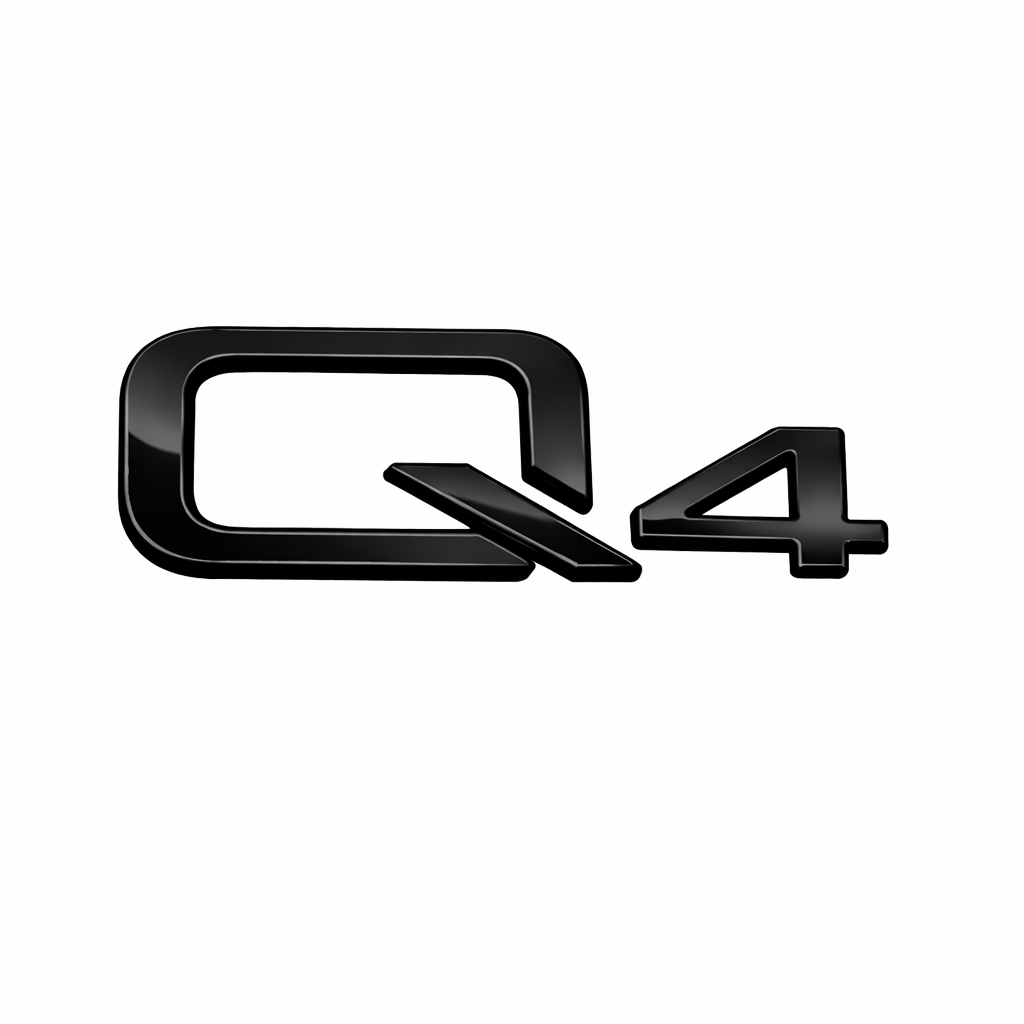 Q4 Siyah Bagaj Yazısı Audi Uyumlu