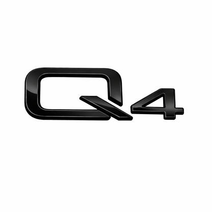 Q4 Siyah Bagaj Yazısı Audi Uyumlu