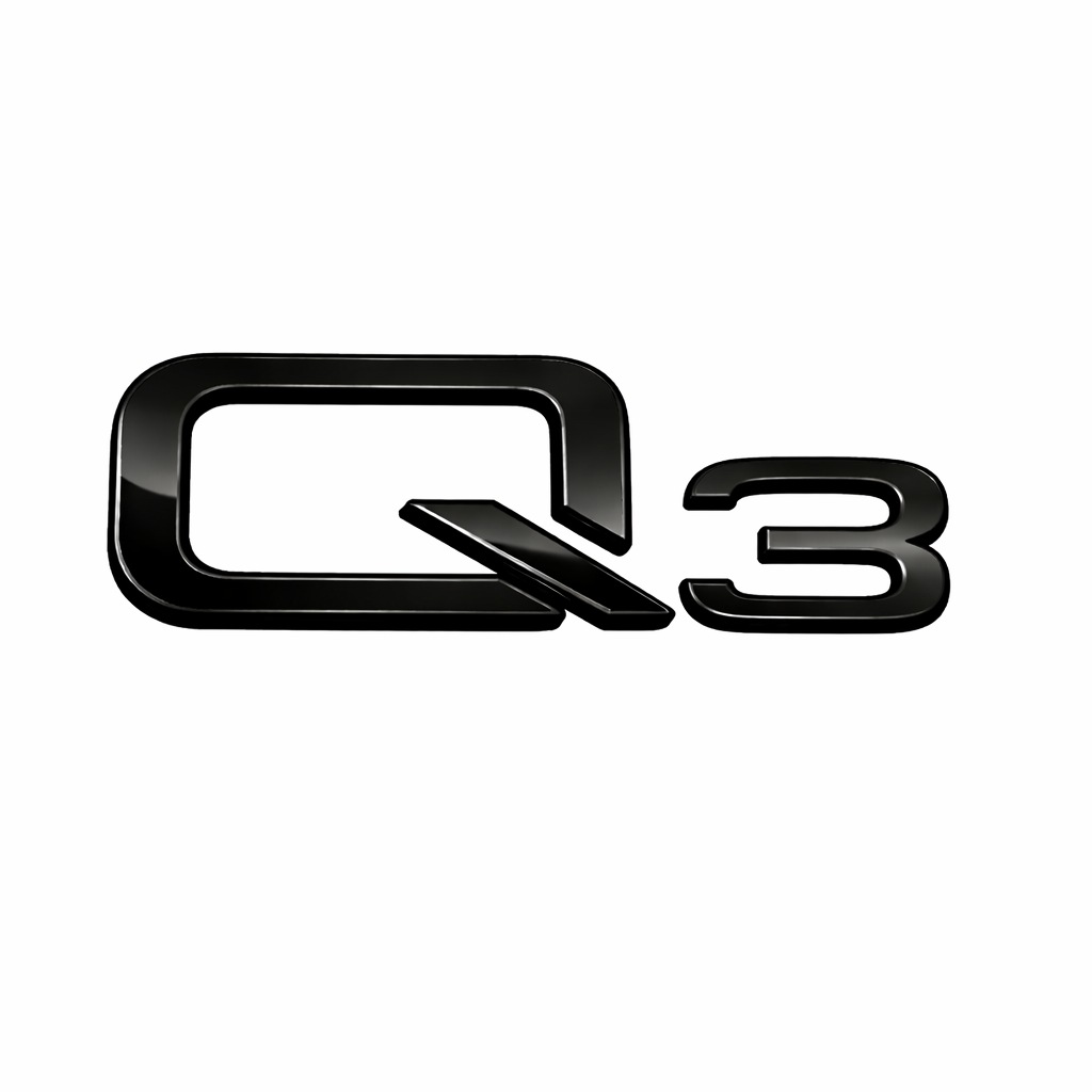 Q3 Siyah Bagaj Yazısı Audi Uyumlu